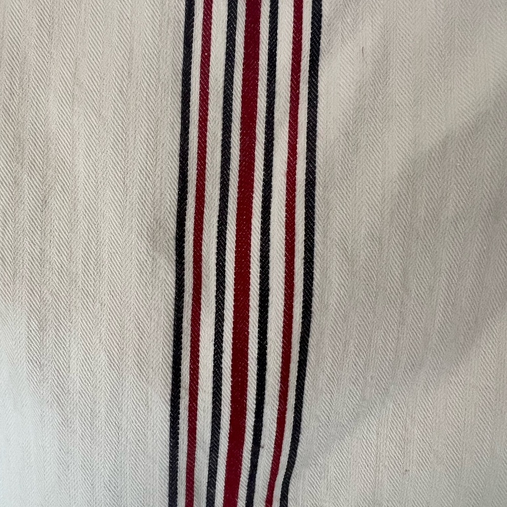 Pottery Barn Red and Black Striped Duvet Cover With Euro Shams - Picture 2 of 9